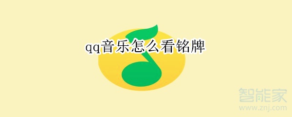 qq音乐怎么看铭牌