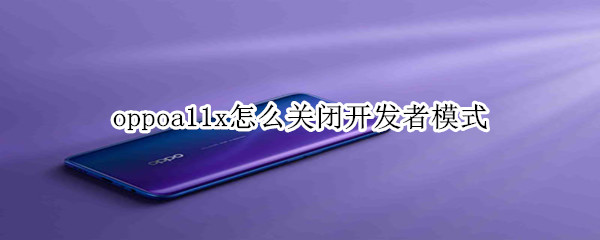 oppoa11x怎么关闭开发者模式