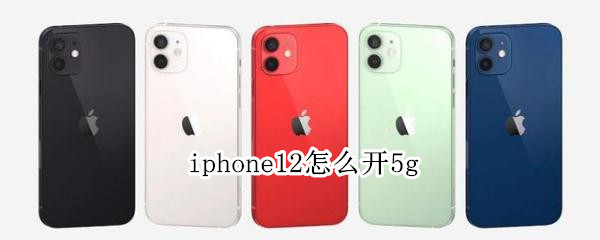 iphone12怎么开5g