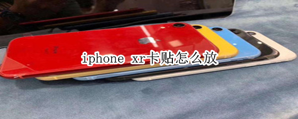 iphone xr卡贴怎么放