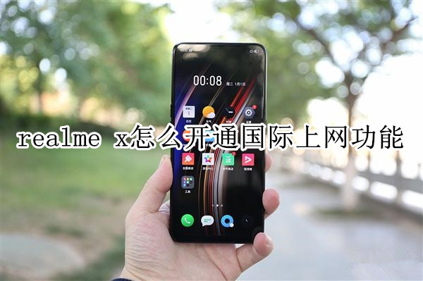 realme x怎么开通国际上网功能