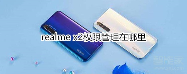 realme x2权限管理在哪里