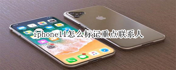 iphone11怎么标记重点联系人