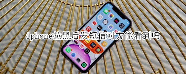 iphone拉黑后发短信对方能看到吗