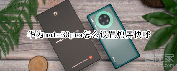 华为mate30pro怎么设置熄屏快呼