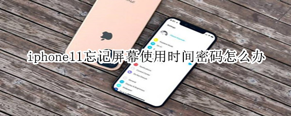 iphone11忘记屏幕使用时间密码怎么办