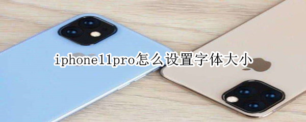 iphone11pro怎么设置字体大小