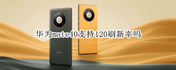 华为mate40支持120刷新率吗