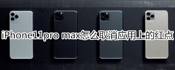 iPhone11pro max怎么取消应用上的红点