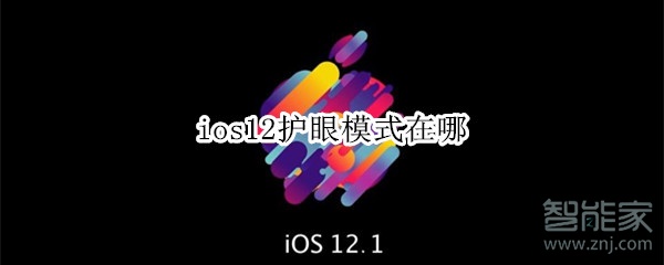 ios12护眼模式在哪