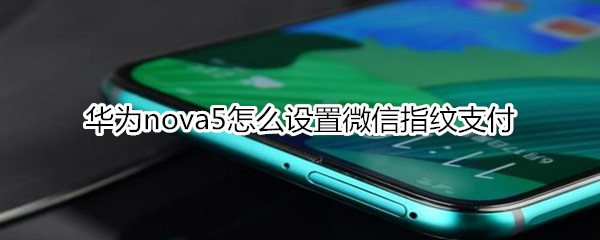 华为nova5怎么设置微信指纹支付