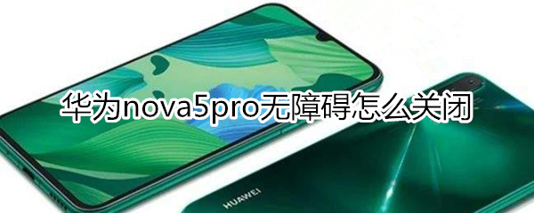 华为nova5pro怎么关闭无障碍