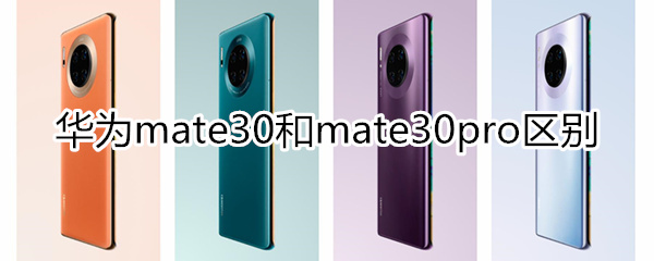 mate30 mate30pro区别