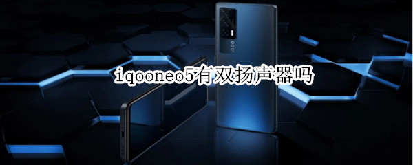 iqooneo5有双扬声器吗