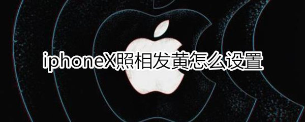 iphoneX照相发黄设置