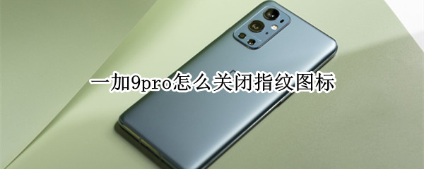 一加9pro怎么关闭指纹图标