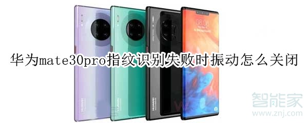 华为mate30pro指纹识别失败时振动怎么关闭