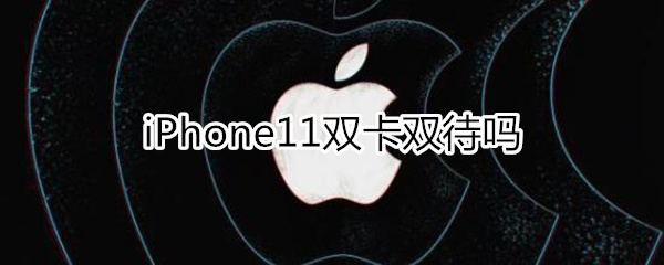 iPhone11双卡双待吗