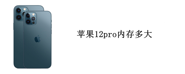 苹果12pro内存多大