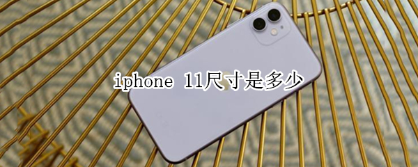 iphone 11尺寸是多少