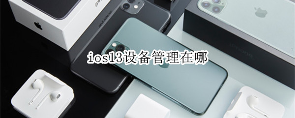 ios13设备管理在哪