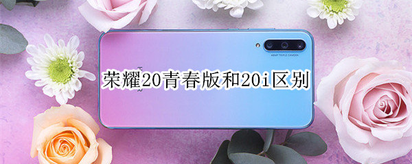 荣耀20青春版和20i区别