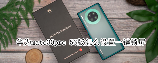 华为mate30pro 5G版怎么设置一键锁屏