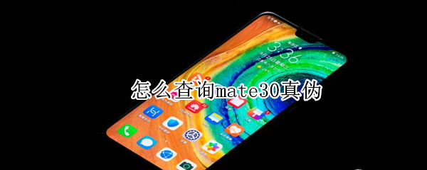 怎么查询mate30真伪