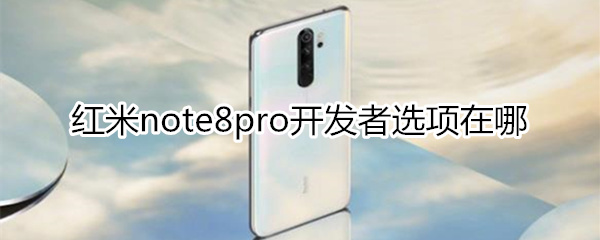 红米note8pro开发者选项在哪