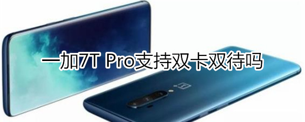 一加7T Pro支持双卡双待吗