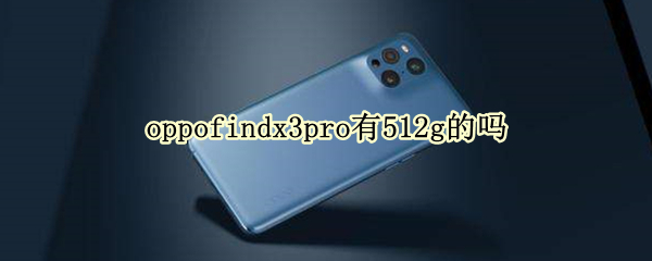 oppofindx3pro有512g的吗