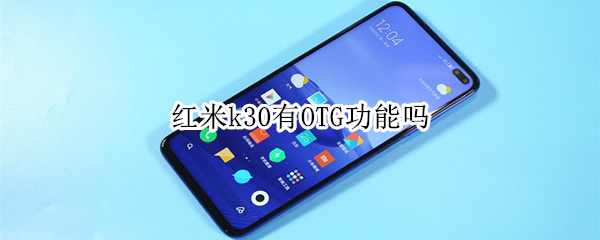 红米k30有OTG功能吗