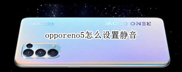 opporeno5怎么设置静音