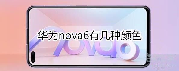 华为nova6有几种颜色