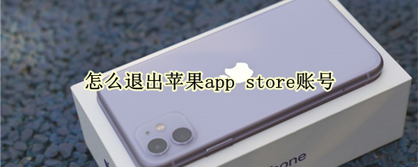 怎么退出苹果app store账号