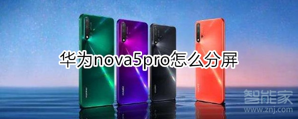 nova5pro怎么分屏