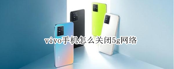 vivo手机怎么关闭5g网络