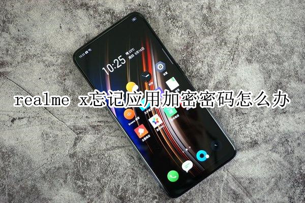 realme x忘记应用加密密码怎么办