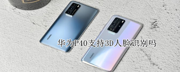 华为P40支持3D人脸识别吗