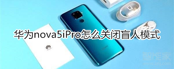 华为nova5iPro怎么关闭盲人模式