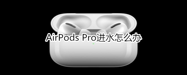 AirPods Pro进水怎么办