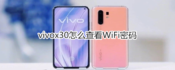 vivox30怎么查看WiFi密码