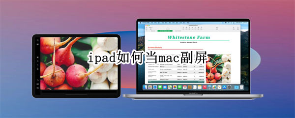 ipad如何当mac副屏