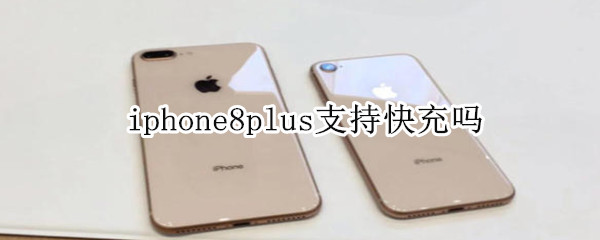 iphone8plus支持快充吗