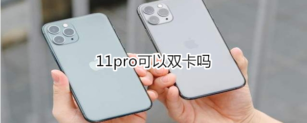 11pro可以双卡吗