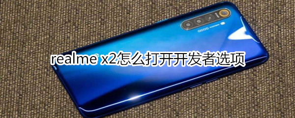 realme x2怎么打开开发者选项