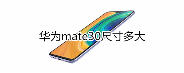 mate30尺寸