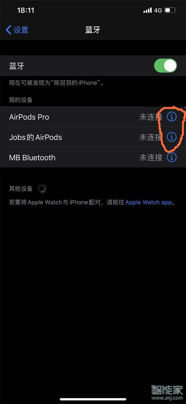 airpods设置界面在哪