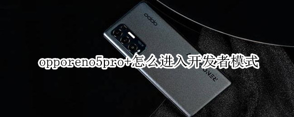 opporeno5pro+怎么进入开发者模式