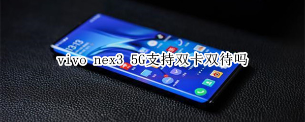 vivo nex3 5G支持双卡双待吗